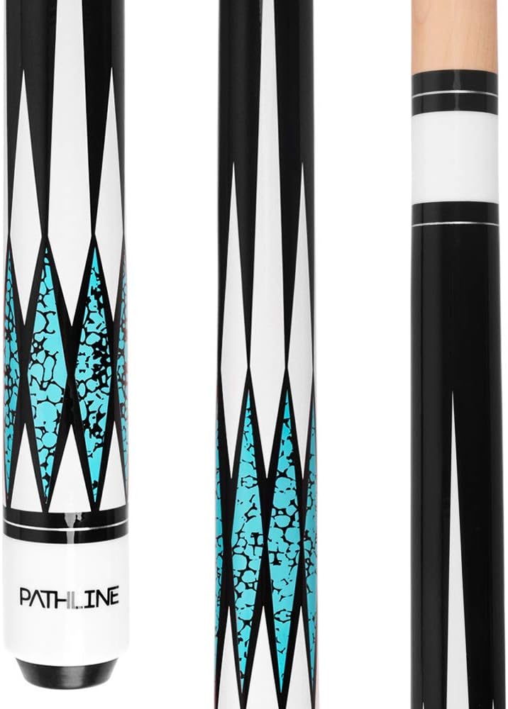 Pathline Pool Cue Stick - 58 inch Canadian Maple Billiard Pool Stick (Multicolour, 18oz, 19oz, 20oz, 21oz) - Image 1